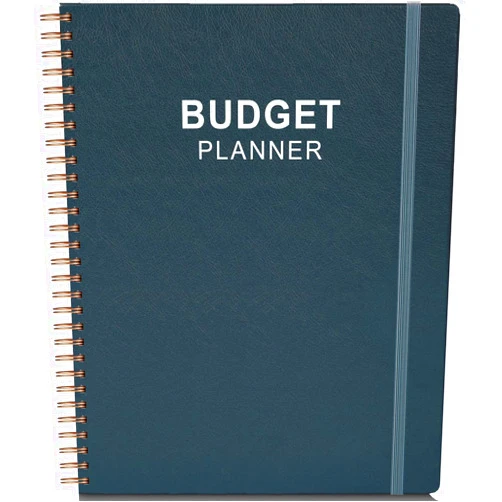 Nokingo Budget Planner & Monthly Bill Organizer with Pockets. Expense Tracker Notebook, Budgeting Journal and Financial Planner Budget Book to Control Your Money, PU Leather Cover, 8