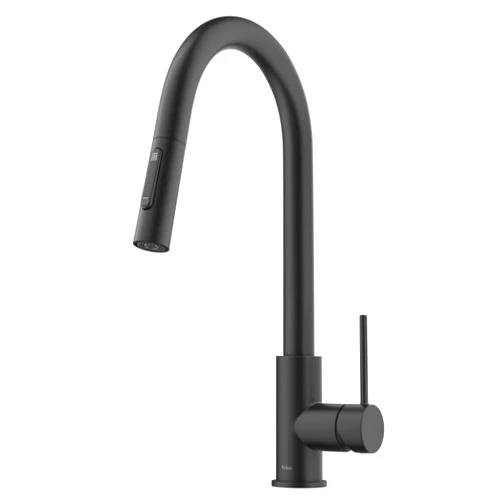 Kraus KPF-3104MB Oletto Contemporary Pull-Down Single Handle Kitchen Faucet, 16.25 inch, Matte Black