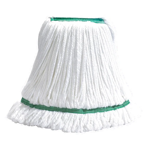 Winco Microfiber Commercial Microfiber Mop Head with Looped Ends, Large