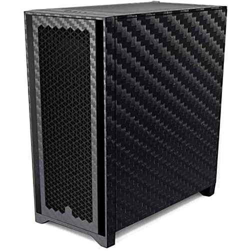 Skinit Decal Gaming Skin Compatible with Corsair 4000D Tempered Glass Mid-Tower ATX Case - Skinit Originally Designed Carbon Fiber Design