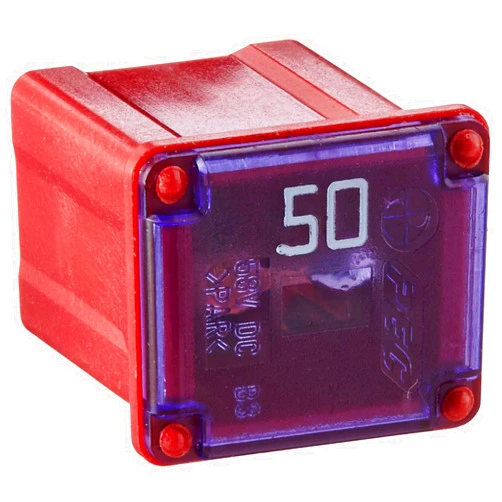 Bussmann FMX-50LP MAXI Fuse (Low Profile 'Slow Blow' Female - 50 A (Red)), 1 Pack