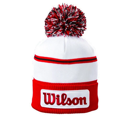 WILSON Golf Tour White Red Unisex Golf Beanie