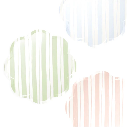 Meri Meri Ticking Stripe Dinner Plates (Pack of 8)