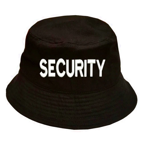 Lufufu Security 100% Cotton Bucket Hat Cap Black