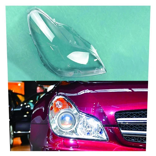 OQOUPLNF Compatible for Benz W219 CLS CLS300/350/500/550 2004-2009 Headlamp Transparent Lampshade Shell Masks Headlight Cover Lens Plexiglass(Right)
