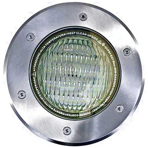 DABMAR LIGHTING LV312-PAR-LED9-RGBW SS Well Light W/Adjustable LAMP 9W RGBW LED PAR36 12V, Stainless Steel