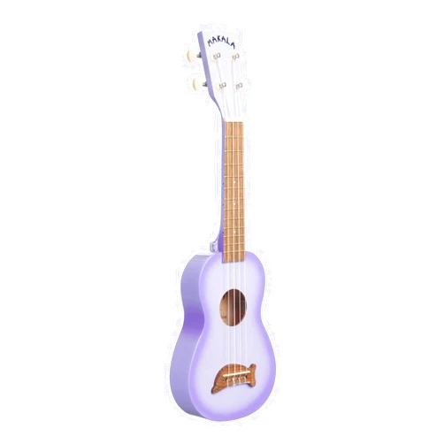 Kala Brand Music Co. Makala Dolphin, 4-String Ukulele, Right, Purple Burst, Soprano (MK-SD/PLBURST)