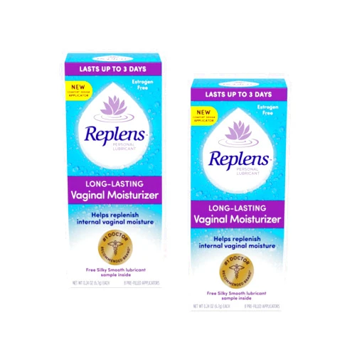 Replens Long-Lasting Vaginal Restores Vaginal Moisture Moisturizer (Pack of 2)