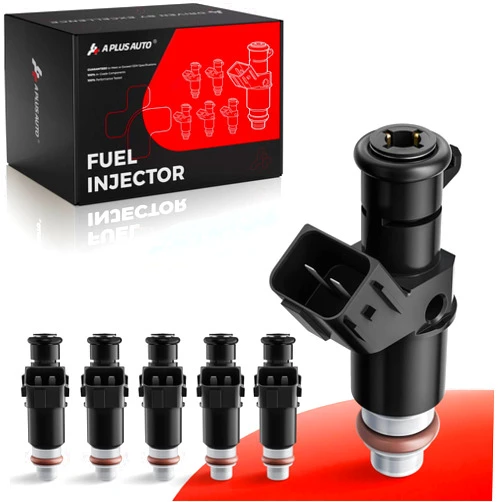 A Plus Auto Fuel Injectors Set of 6, Compatible with Honda Accord 2003-2007, Pilot 2005-2011, Odyssey 2005-2017, Ridgeline 2006-2014, Acura MDX TL, Saturn Vue-V6 3.0L 3.2L 3.5L, Replace 8001492N