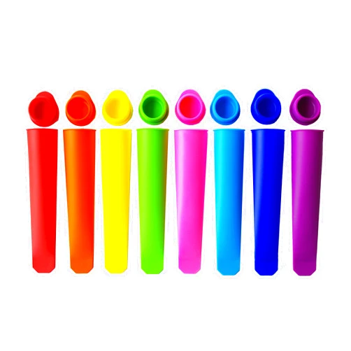 Mirenlife Silicone Ice Pop Molds,Popsicle Maker Molds,8 Vibrant Colors,Set of 8