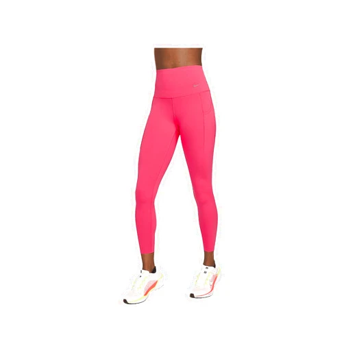 Nike Universa Women's Medium-Support High-Waisted 7/8 Leggings with Pockets (DQ5897-629, Aster Pink/Black)