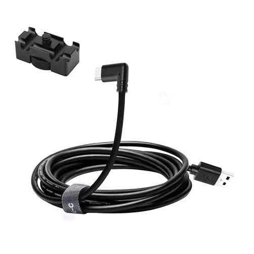 Moitekit 10ft 3m USB 3.0 A to USB C Cable, Type C Charging Data Transfer with Cable Lock Clamp Clip Tether Cable Cord for Canon EOS R5 R6 R RP G7X M3 Sony A1 A7SIII A73 A7RIII A7C A7RIV Nikon Z5 Z6 Z7
