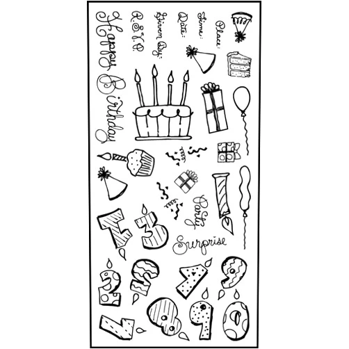 Fiskars 12-89517097 Clear Stamps, Party Hat