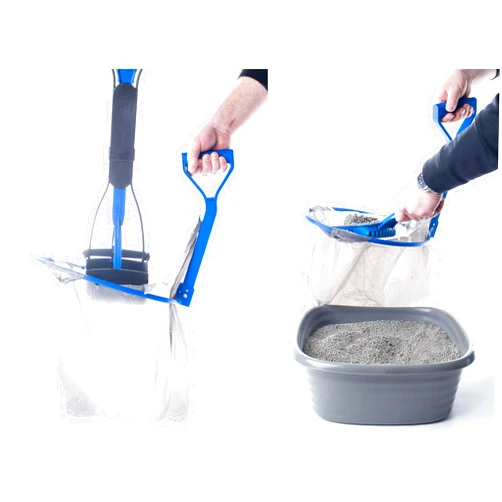 Dood-eze Patented Pet Waste cleanup Tool (Blue)