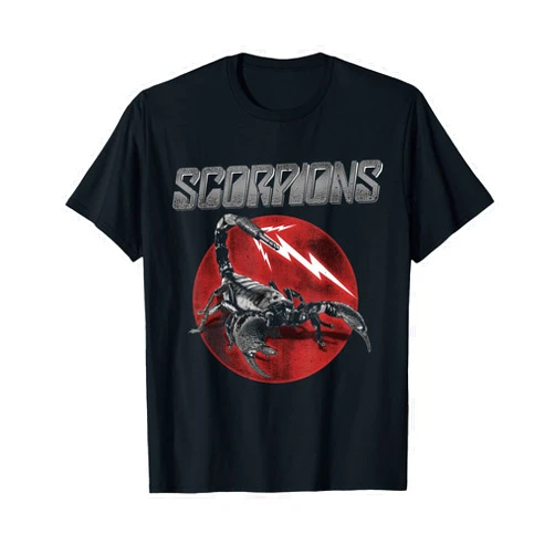 Scorpions Official Scorpions 7 Jack Plug Black T-Shirt