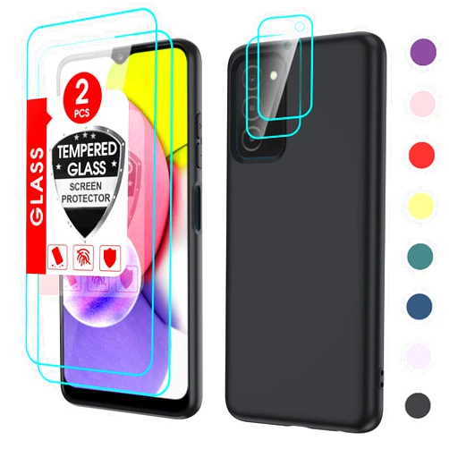 LeYi Liquid Silicone Slim Phone Case for Galaxy A03S (6.5
