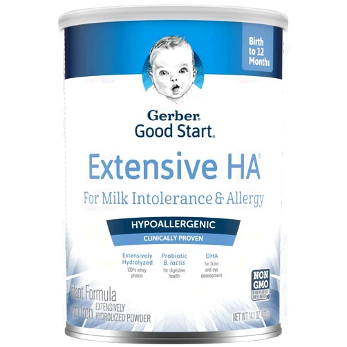 Gerber Extensive HA Hypoallergenic Powder Infant Formula with Iron, 14.1 Ounces