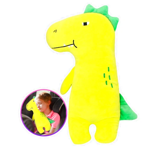 Farochy Car Pillow for Kids - Dinosaur Seat Belt Cover, Car Seat Belt Pillow Kids Car Seatbelt Covers, Vehicle Shoulder Pads, Seatbelt Cushion for Kids, Seat Strap Pillows Kids (Dinosaur)