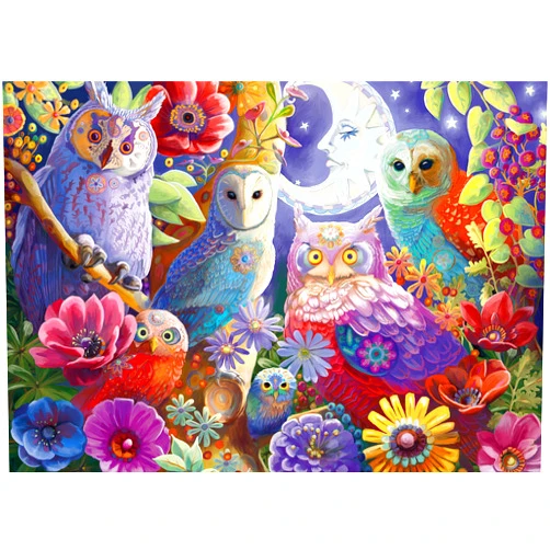 Ravensburger Night Owl Hoot Jigsaw Puzzle - 300 Larger Format Pieces | Vibrant, Glare-Free Imagery | Perfect Interlocking Fit | FSC Certified Sustainable Wood | Ideal for Ages 9 and Up