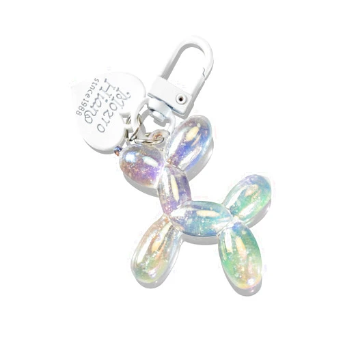 GOOWEAYY Jelly Balloon Dog Keychains for Women-Girl Key Chain for Handbag Purse Car keys Accessories for Car Keys,2inch