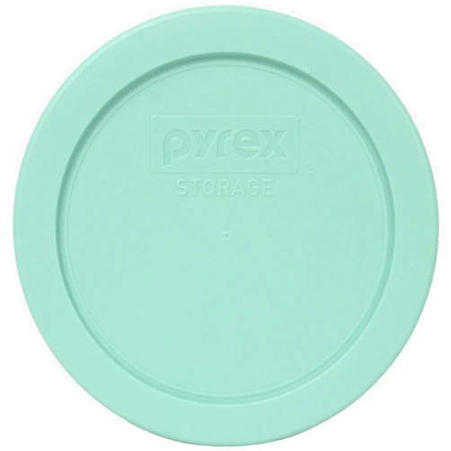 Pyrex 7200-PC Sea Glass Blue/Green Round Plastic Food Storage Replacement Lid, Made in the USA