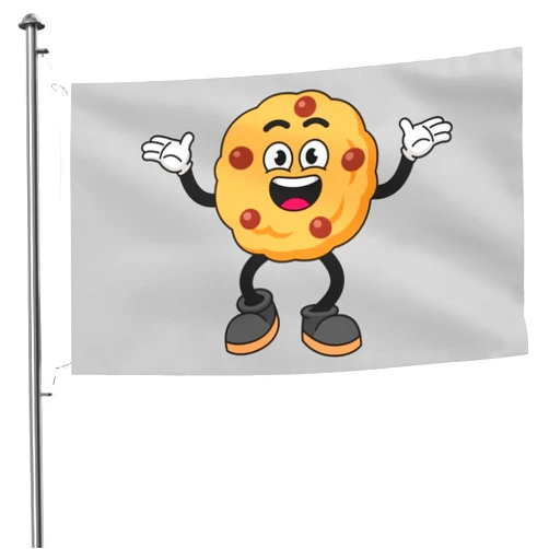 NUYOAII Chocolate Cookies Flags for Outside 5x8 Ft Double Sided Heavy Duty Polyester Flag for Home Yard Festival Outdoor Garden Decor Welcome Banner