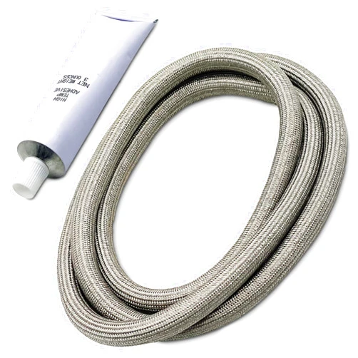 Whole Parts Dryer Door Seal with Glue (Approximate Length is 59.84 inches) Part# W10861521 - Replacement & Compatible with Some Amana, Crosley, Inglis, Kenmore, Maytag, Roper and Whirlpool Dryers