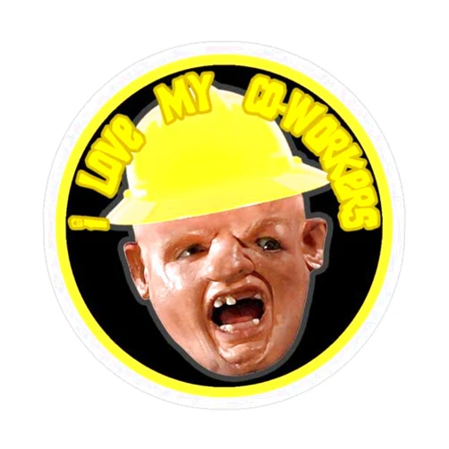 NTICKER 3pcs Cool Stickers Funny Love My Co-Workers Hard Hat Sticker, 2.5 inch - Hardhat Laborer Construction Foreman Loading Wait Welder Decal Oilfield Trash Hard Hat Sticker