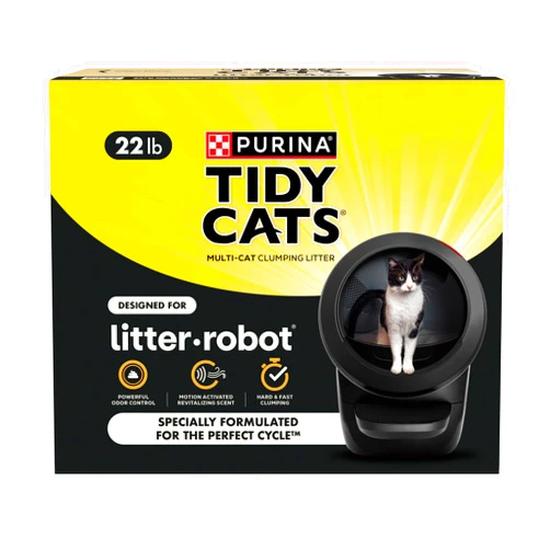 Tidy Cats Purina Tidy Cats Cat Litter for Litter-Robot Clumping Cat Litter Odor Control Formula