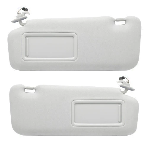 NHILES Left Driver & Right Passenger Sun Visor Compatible with Mazda CX-9 2010-2015 Sun Visor Replacement Number TD11-69-320C-75 TD12-69-320C-75 TD11-69-270B-75 TD12-69-270B-75 Color:Gray