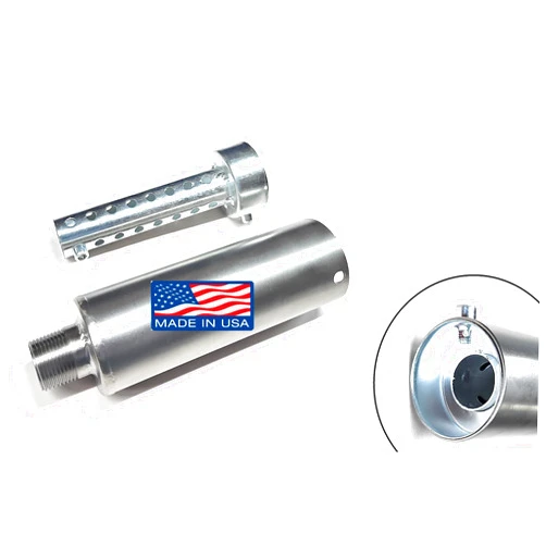 ARSPORT Stainless steel 304 Muffler 3/4 NPT For minibike, gokars, Predator 212, Predator 224, BT200X, MB200, CT200U