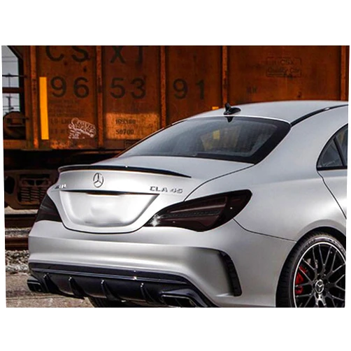 Rvinyl Tail Light Pre Cut Film Tint Cover Kit in Smoke Compatible with Mercedes Benz CLA-Class 2014-2019 - Adhesive Backs