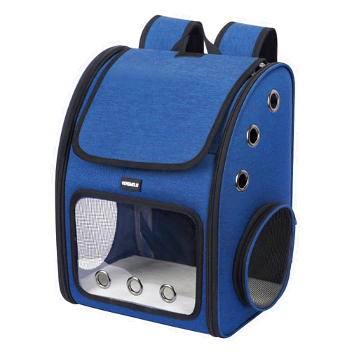 VERSMELO Pet Carrier Backpack for Small Cats and Dogs, Expandble, Blue