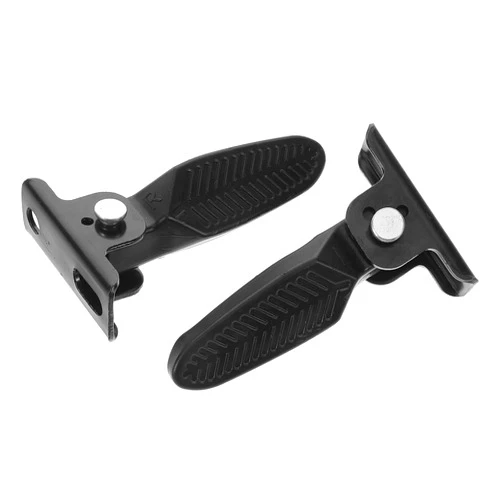 SHINEOFI Foldable Nylon Foot Pegs for Electric Scooter and Motorcycle, 1 Pair Folding Footrests Compatible with E-bike and Folding Bikes, Passenger Floorboards for Urban Random Style