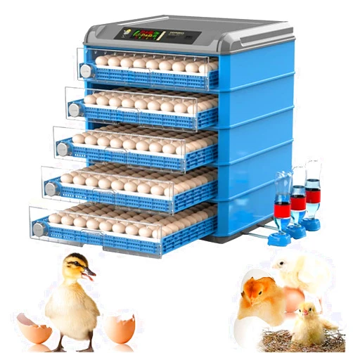 SHAWLA Egg Incubator, 192/256/500 Egg Incubator, Poultry Hatcher Machine with Automatic Egg Turning, Temperature & Humidity Control and LED Screen, General Purpose Incubator for Chickens Ducks Birds,500