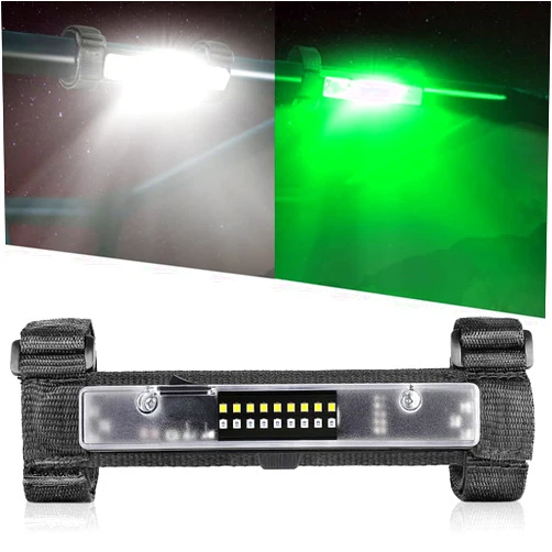 Lumimotor UTV Interior Dome Light Universal Roll Bar Mount LED Light Utility Roll Cage Light for UTV ATV Polaris RZR Can-Am Ranger Truck Car Off Road - White/Green
