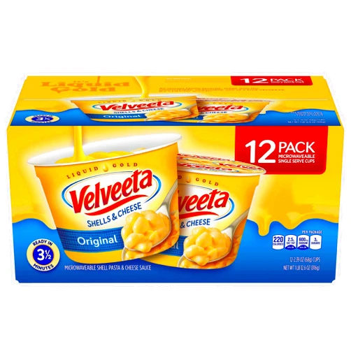 Kraft Velveeta Shells & Cheese Single-Serve Cups, 12 ct./2.39 oz., 3 Pack