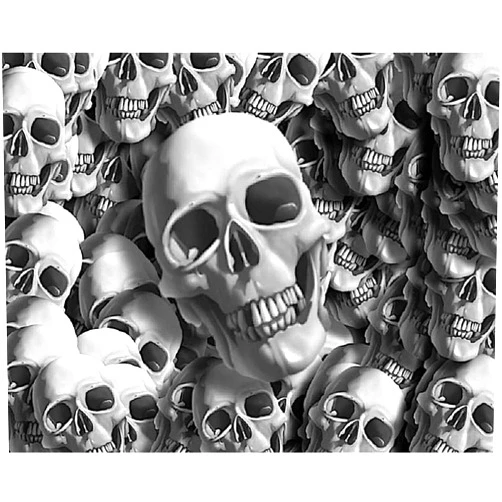 Art of Eric Gunty Skulls Halloween - 1/4 Sheet - Edible Cake and Cupcake Topper For Birthday's and Parties - D5816