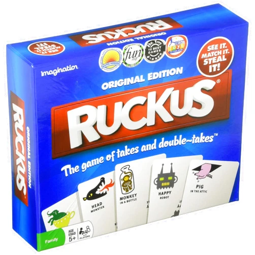 Imagination Gaming Ruckus Original Edition Fast-Paced Action Card Stealing Game, Quick Thinking, Agility, & Hand-Eye Coordination, Family Fun, Group & Party Game, Ages 5+, 2-5 Players