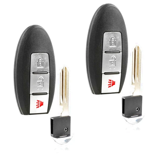 USARemote 2X USARemote Keyless Entry Remote Car Smart Key Fob Control 3-Button Replacement for Nissan Infiniti (KBRASTU15, CWTWB1U415, CWTWB1U733, CWTWB1U821, PQTDORM14)