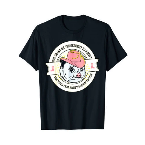 Cool Opossum Raccoon Graphics and Tees Opossum Rootin' Tootin' Funny Retro Country Cowboy Possum T-Shirt