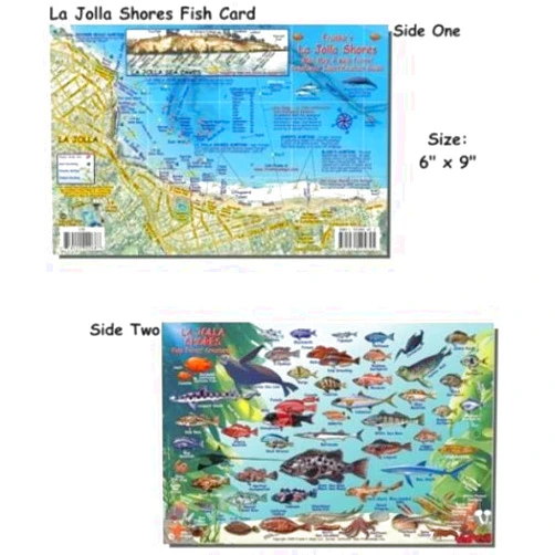 Franko Maps La Jolla Shores Fish ID for Scuba Divers and Snorkelers