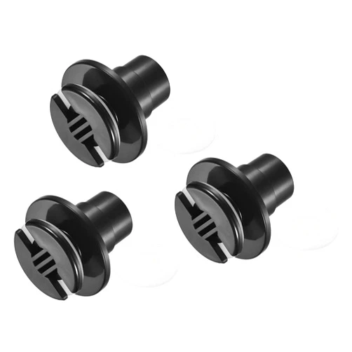MECCANIXITY PVC Water Pipe Fitting 25mm Straight Bulkhead Union Connector with Seal Gasket for Tank Drain, Pack of 3