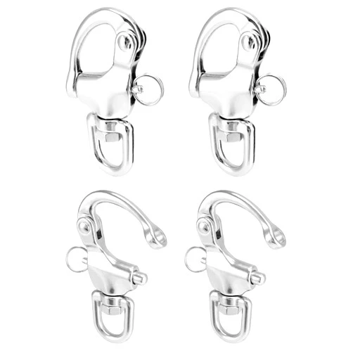 QWORK Swivel Eye Snap Shackle, 4 Pack 3.5