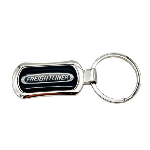 Freightliner Trucks Chrome Metal Keychain Key Chain Tag Fob