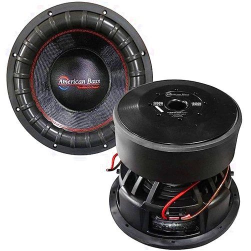 WCI American Bass KING-12D1 12 in. American Bass VFI Signature Woofer 1 Ohm DVC 5000W RMS