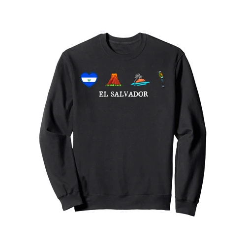 Viva El Salvador Apparel Salvadoran Heritage Gifts El Salvador Pride Flag Volcanoes Salvadoran Beaches Torogoz Sweatshirt
