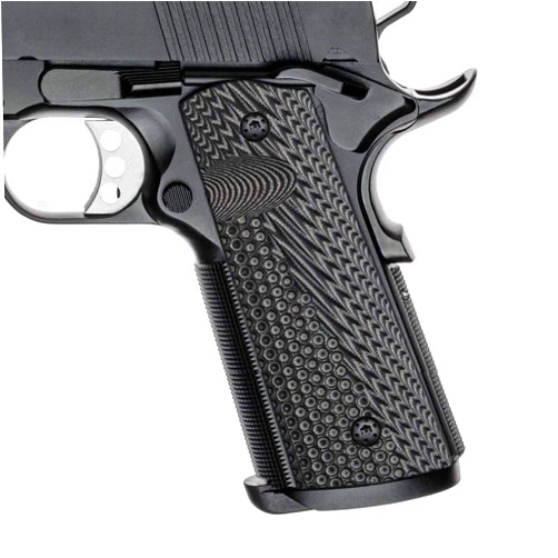 Cool Hand 1911 G10 Grips, Full Size (Government/Commander), Black Screws Included, Magwell Cut, Mag Release, Ambi Safety Cut, New Generation OPS Texture