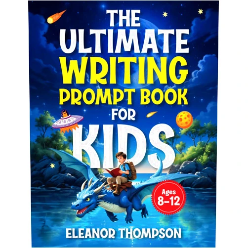 Eleanor Thompson The Ultimate Writing Prompt Book for Kids Ages 8-12: a creative workbook to boost literacy skills and spark imagination while exploring exciting story themes and genres.