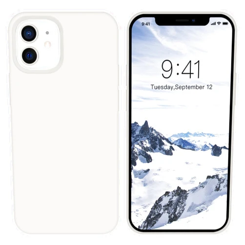 ZVastt iPhone 12 Case, iPhone 12 Pro Case Liquid Silicone Gel Rubber Slim Soft Anti-Scratch Microfiber Lining Full Body Shockproof Protective Phone Cover for iPhone 12/12 Pro 6.1